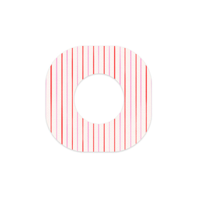 Peelz Peppermint Stripes Dexcom G7 and Stelo Patch Tape - Pump Peelz Patch Medical Tape