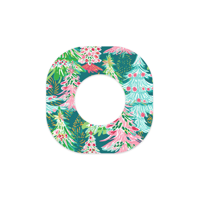 Peelz Festive Forest Dexcom G7 and Stelo Patch Tape - Pump Peelz Patch Medical Tape