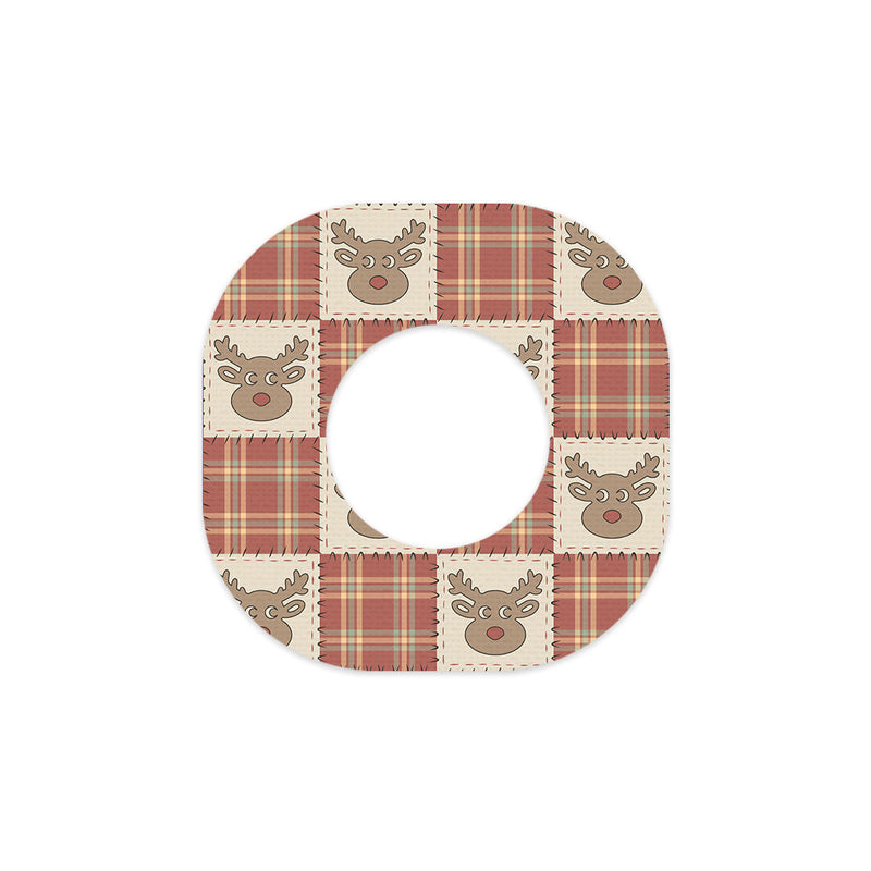 Peelz Rustic Reindeer Dexcom G7 and Stelo Patch Tape - Pump Peelz Patch Medical Tape