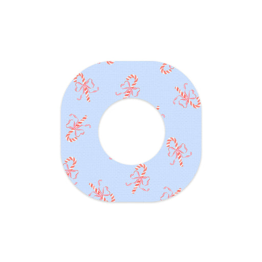 Peelz Candy Cane Lane Dexcom G7 and Stelo Patch Tape - Pump Peelz Patch Medical Tape