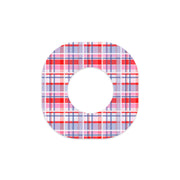 Peelz Party Plaid Dexcom G7 and Stelo Patch Tape - Pump Peelz Patch Medical Tape