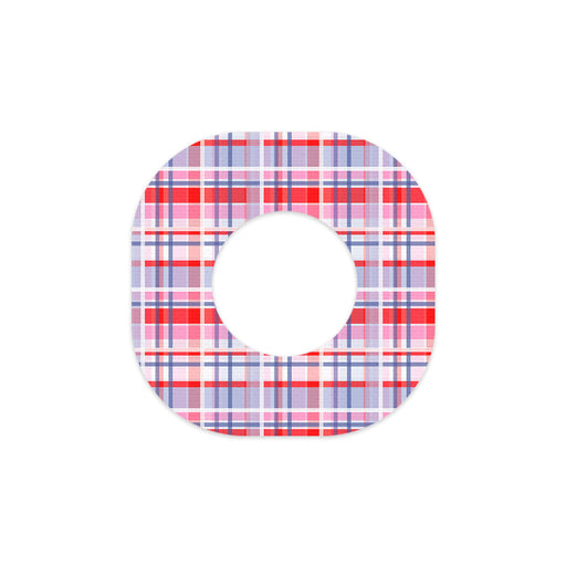 Peelz Party Plaid Dexcom G7 and Stelo Patch Tape - Pump Peelz Patch Medical Tape