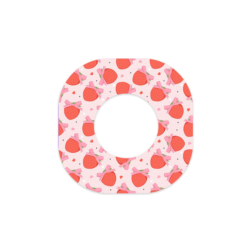 Peelz Strawberry Kisses Dexcom G7 and Stelo Patch Tape - Pump Peelz Patch Medical Tape