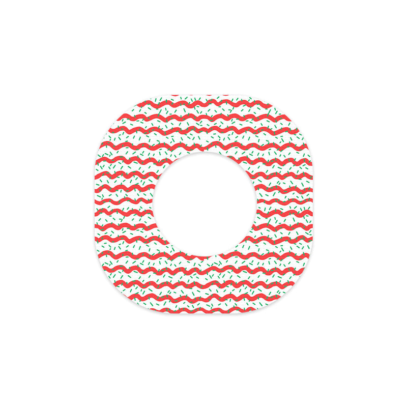 Peelz Christmas Icing Dexcom G7 and Stelo Patch Tape - Pump Peelz Patch Medical Tape