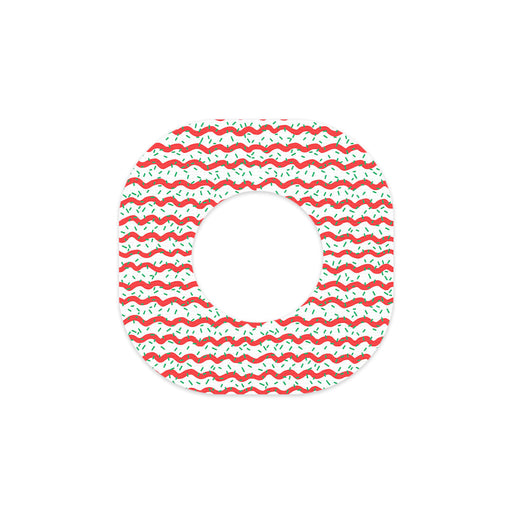 Peelz Christmas Icing Dexcom G7 and Stelo Patch Tape - Pump Peelz Patch Medical Tape
