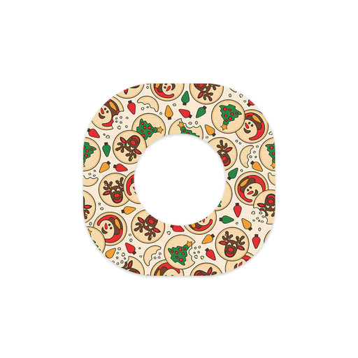 Peelz Santa's Cookies Dexcom G7 and Stelo Patch Tape - Pump Peelz Patch Medical Tape