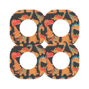 Peelz Jurassic Gingerbread Dexcom G7 and Stelo Patch Tape - Pump Peelz Patch Medical Tape