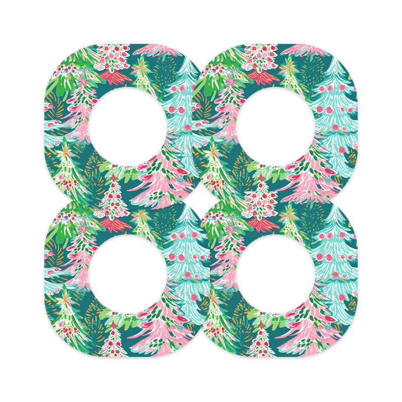 Peelz Festive Forest Dexcom G7 and Stelo Patch Tape - Pump Peelz Patch Medical Tape