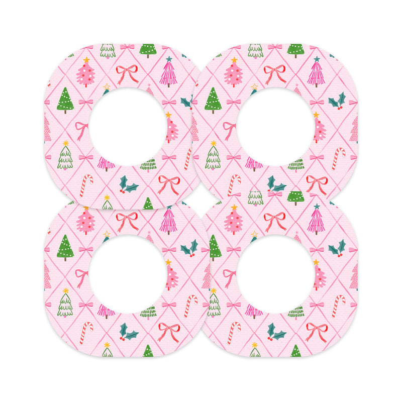 Peelz Coquette Christmas Dexcom G7 and Stelo Patch Tape - Pump Peelz Patch Medical Tape