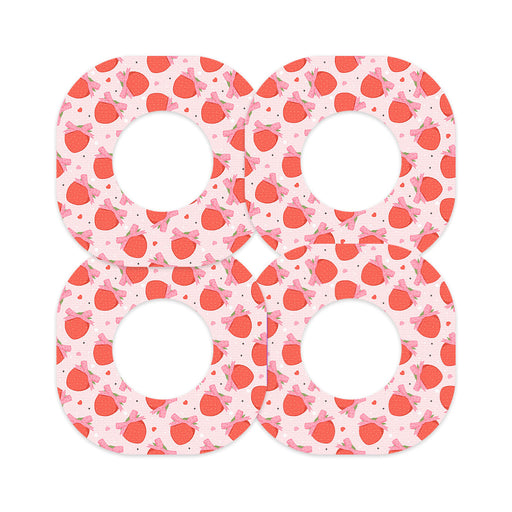 Peelz Strawberry Kisses Dexcom G7 and Stelo Patch Tape - Pump Peelz Patch Medical Tape