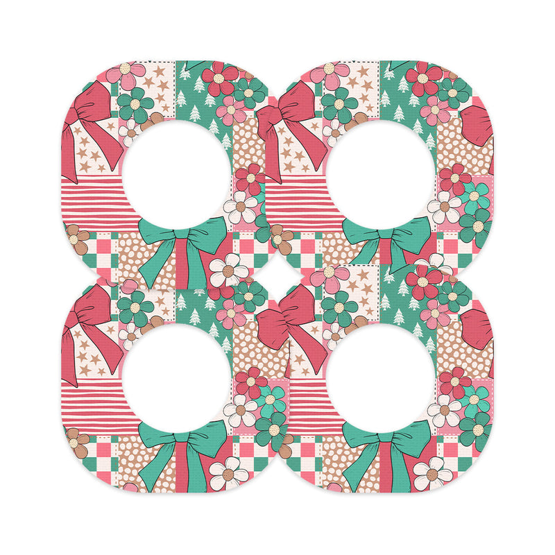 Peelz Merry Coquette Dexcom G7 and Stelo Patch Tape - Pump Peelz Patch Medical Tape