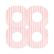 Peelz Peppermint Stripes Dexcom G7 and Stelo Patch Tape - Pump Peelz Patch Medical Tape