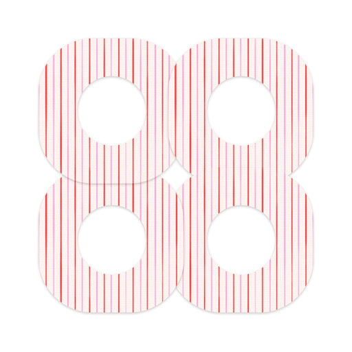 Peelz Peppermint Stripes Dexcom G7 and Stelo Patch Tape - Pump Peelz Patch Medical Tape