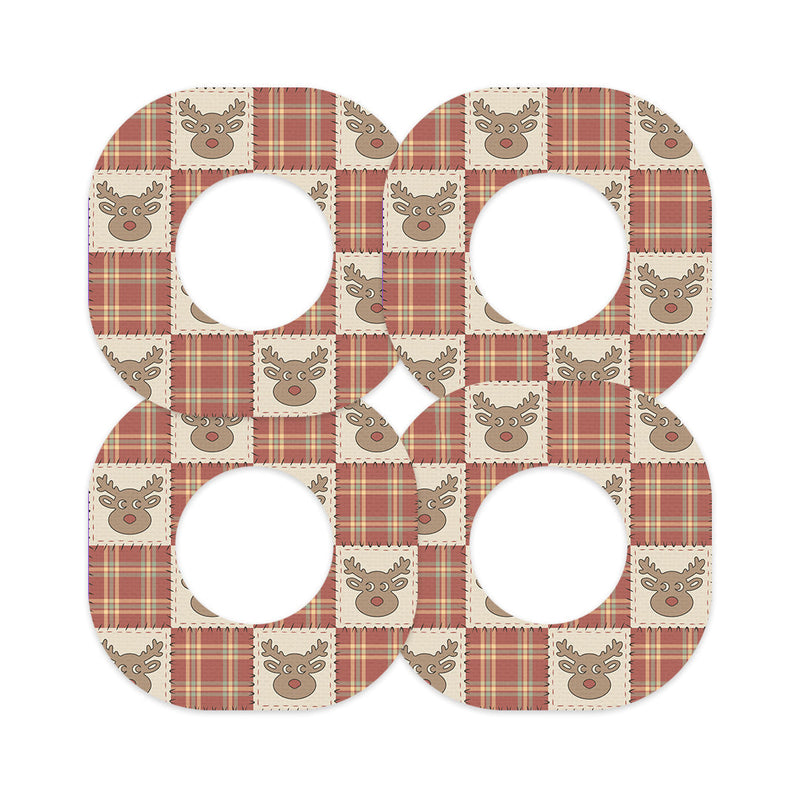 Peelz Rustic Reindeer Dexcom G7 and Stelo Patch Tape - Pump Peelz Patch Medical Tape