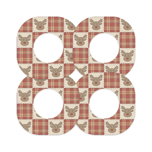 Peelz Rustic Reindeer Dexcom G7 and Stelo Patch Tape - Pump Peelz Patch Medical Tape