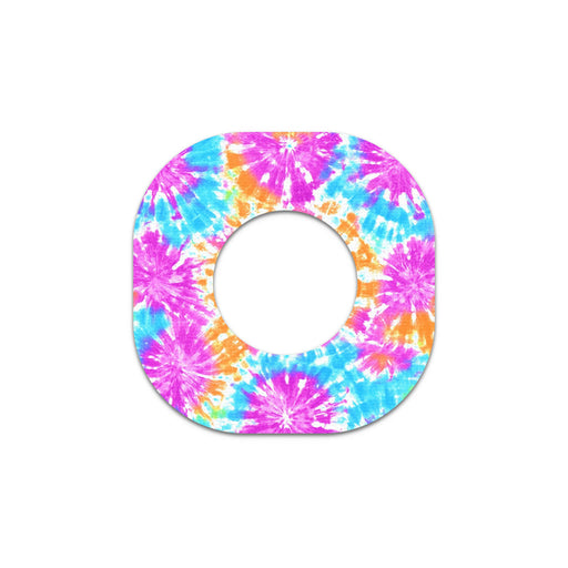 Peelz Neon Tie Dye Dexcom G7 and Stelo Patch Tape - Pump Peelz Patch Medical Tape