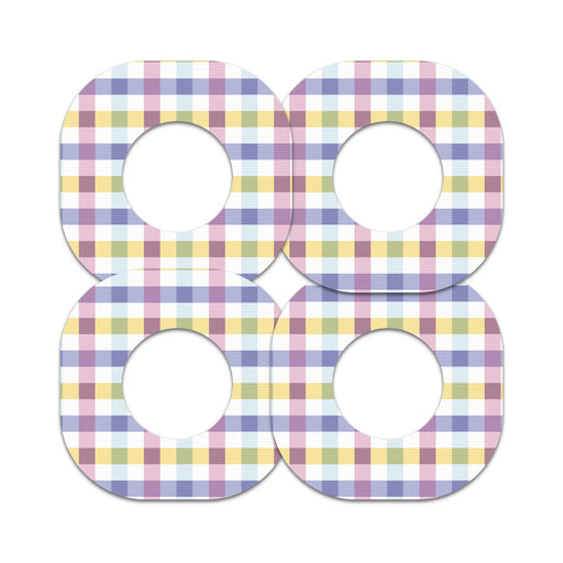 Peelz Spring Plaid Dexcom G7 and Stelo Patch Tape - Pump Peelz Patch Medical Tape