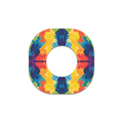 Peelz Bright Tie Dye Dexcom G7 and Stelo Patch Tape - Pump Peelz Patch Medical Tape