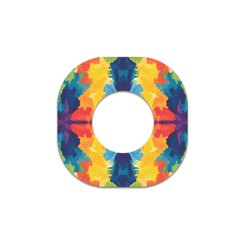 Peelz Bright Tie Dye Dexcom G7 and Stelo Patch Tape - Pump Peelz Patch Medical Tape