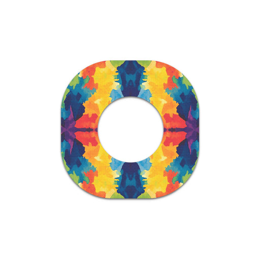 Peelz Bright Tie Dye Dexcom G7 and Stelo Patch Tape - Pump Peelz Patch Medical Tape