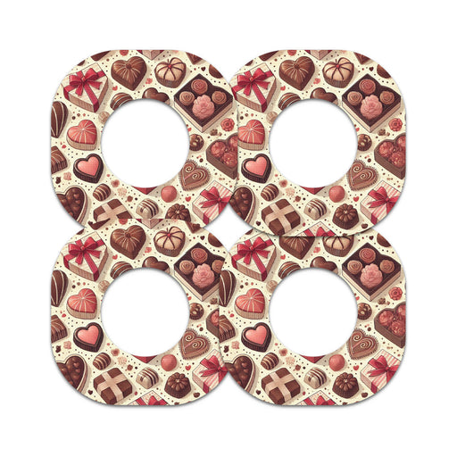 Peelz Chocolate Love Dexcom G7 and Stelo Patch Tape - Pump Peelz Patch Medical Tape
