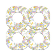Peelz Rainbow Blooms Dexcom G7 and Stelo Patch Tape - Pump Peelz Patch Medical Tape