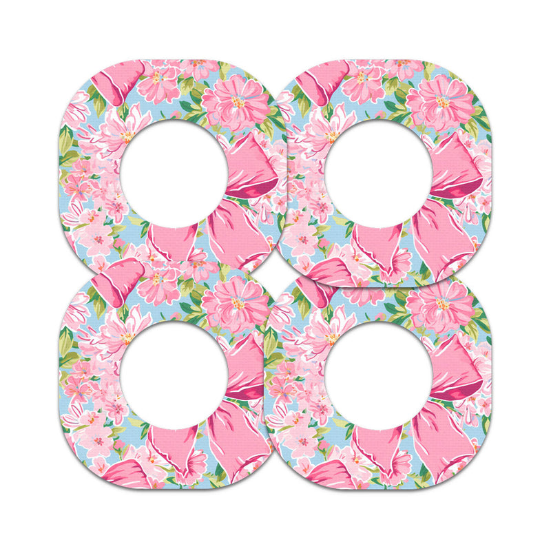 Peelz Blossom Bows Dexcom G7 and Stelo Patch Tape - Pump Peelz Patch Medical Tape