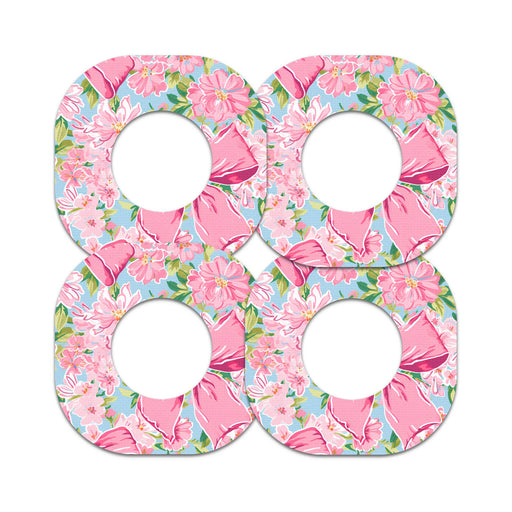 Peelz Blossom Bows Dexcom G7 and Stelo Patch Tape - Pump Peelz Patch Medical Tape
