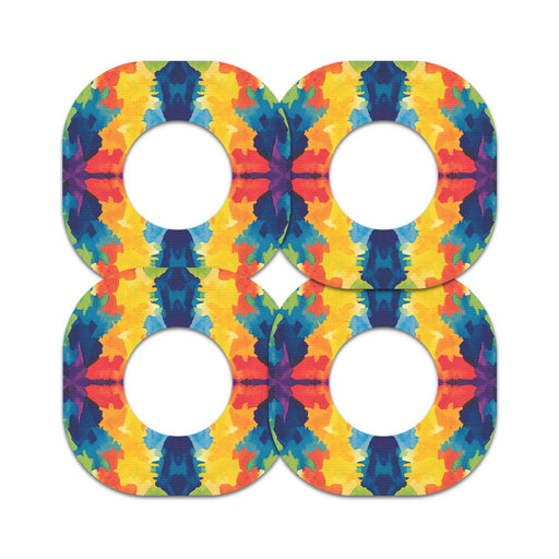 Peelz Bright Tie Dye Dexcom G7 and Stelo Patch Tape - Pump Peelz Patch Medical Tape