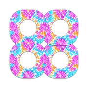 Peelz Neon Tie Dye Dexcom G7 and Stelo Patch Tape - Pump Peelz Patch Medical Tape