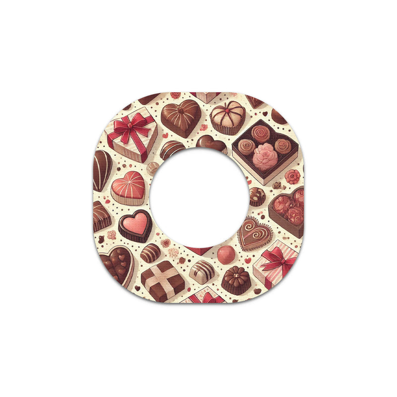 Peelz Chocolate Love Dexcom G7 and Stelo Patch Tape - Pump Peelz Patch Medical Tape