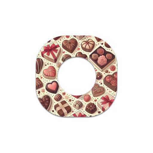 Peelz Chocolate Love Dexcom G7 and Stelo Patch Tape - Pump Peelz Patch Medical Tape