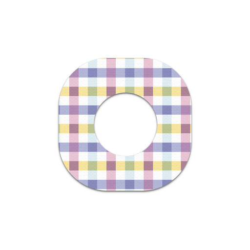 Peelz Spring Plaid Dexcom G7 and Stelo Patch Tape - Pump Peelz Patch Medical Tape