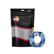 Peelz Monochrome Blue Tie Dye Dexcom G7 and Stelo Patch Tape - Pump Peelz Patch Medical Tape