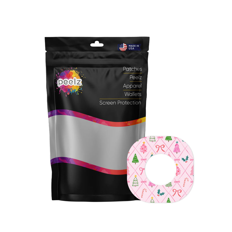 Peelz Coquette Christmas Dexcom G7 and Stelo Patch Tape - Pump Peelz Patch Medical Tape
