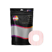 Peelz Peppermint Stripes Dexcom G7 and Stelo Patch Tape - Pump Peelz Patch Medical Tape