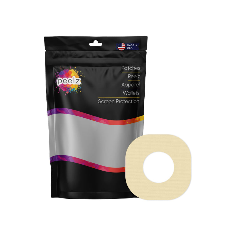 Peelz Solid Color Buttermilk Dexcom G7 and Stelo Patch Tape - Pump Peelz Patch Medical Tape