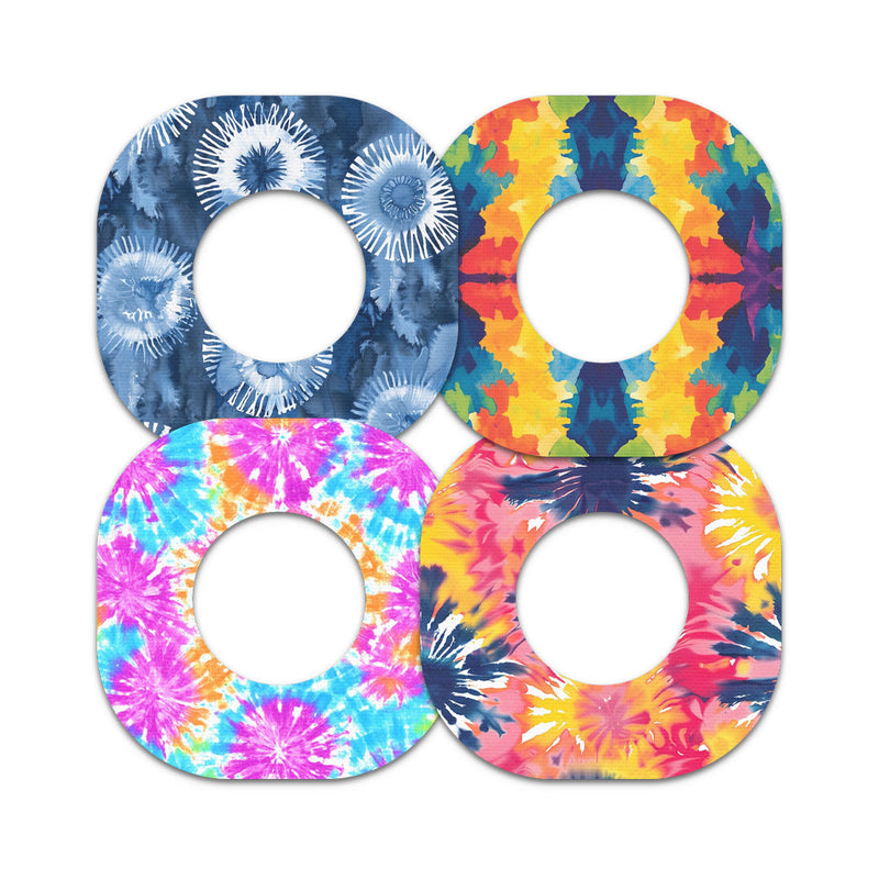 Peelz Tie Dye Variety Pack Dexcom G7 and Stelo Patch Tape - Pump Peelz Patch Medical Tape