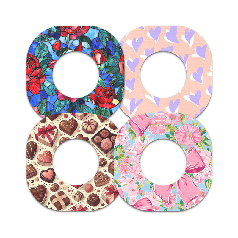 Peelz Valentine Variety Pack Dexcom G7 and Stelo Patch Tape - Pump Peelz Patch Medical Tape