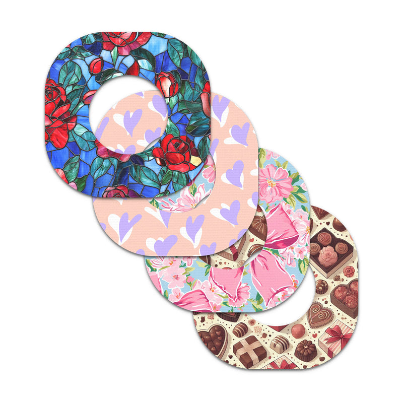 Peelz Valentine Variety Pack Dexcom G7 and Stelo Patch Tape - Pump Peelz Patch Medical Tape