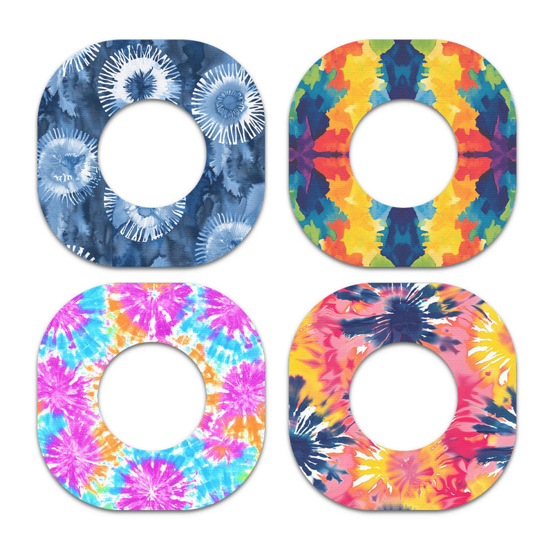 Peelz Tie Dye Variety Pack Dexcom G7 and Stelo Patch Tape - Pump Peelz Patch Medical Tape