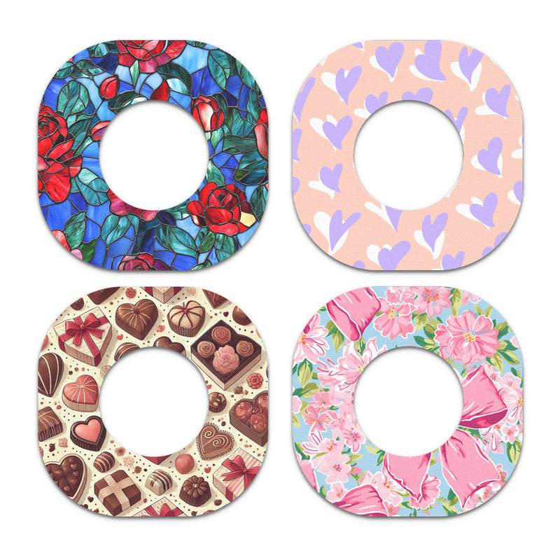 Peelz Valentine Variety Pack Dexcom G7 and Stelo Patch Tape - Pump Peelz Patch Medical Tape
