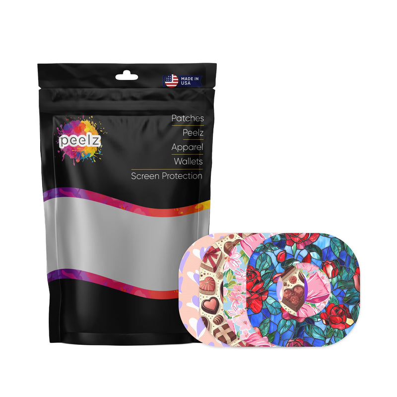 Peelz Valentine Variety Pack Dexcom G7 and Stelo Patch Tape - Pump Peelz Patch Medical Tape