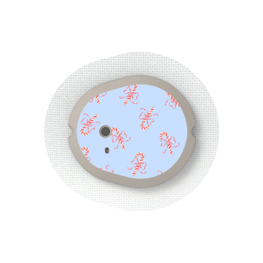 Peelz Candy Cane Lane Dexcom G7 and Stelo Transmitter Sticker - Pump Peelz Peelz/Stickers