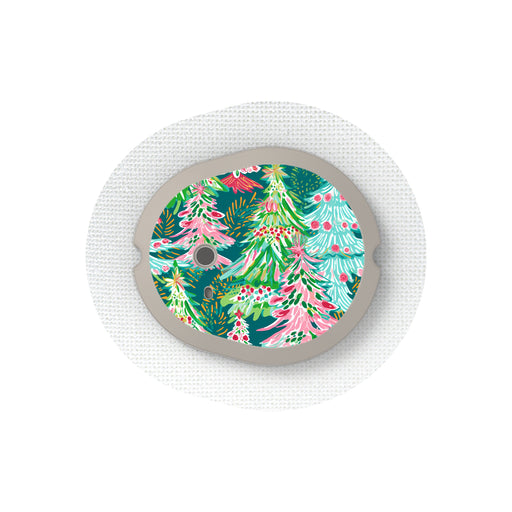 Peelz Festive Forest Dexcom G7 and Stelo Transmitter Sticker - Pump Peelz Peelz/Stickers