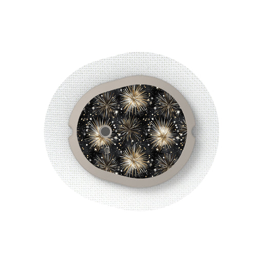 Peelz Fireworks Sticker Designed for the DEXCOM G7 and Stelo Transmitter Peelz/Stickers