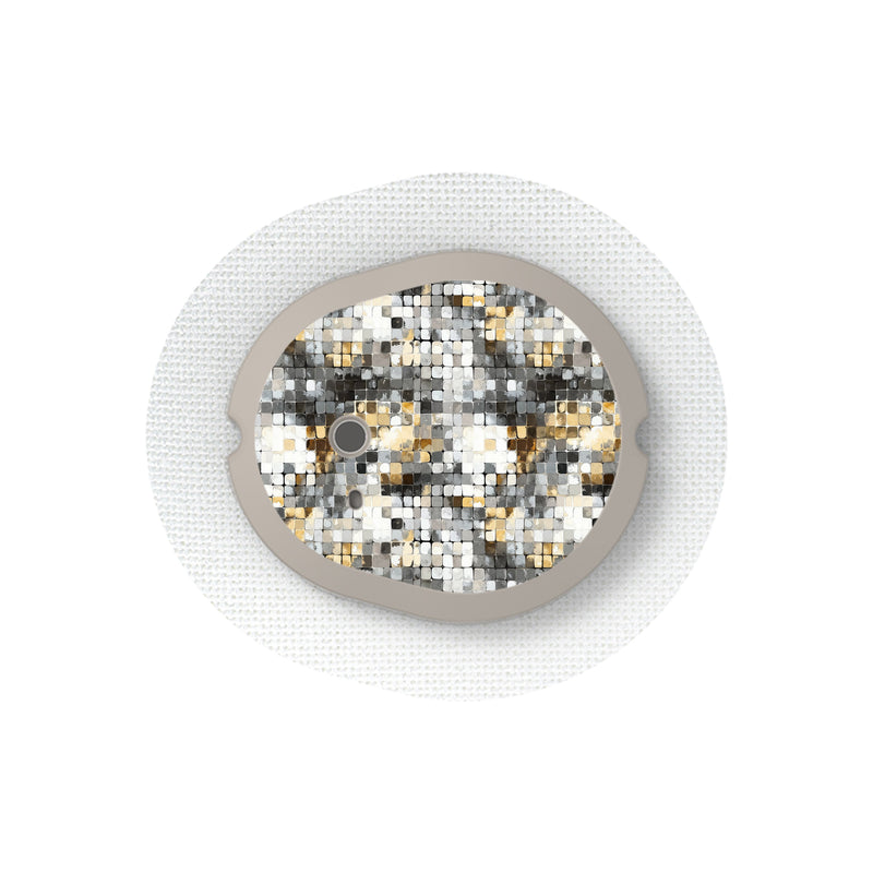 Peelz Champagne Glow Sticker Designed for the DEXCOM G7 and Stelo Transmitter Peelz/Stickers