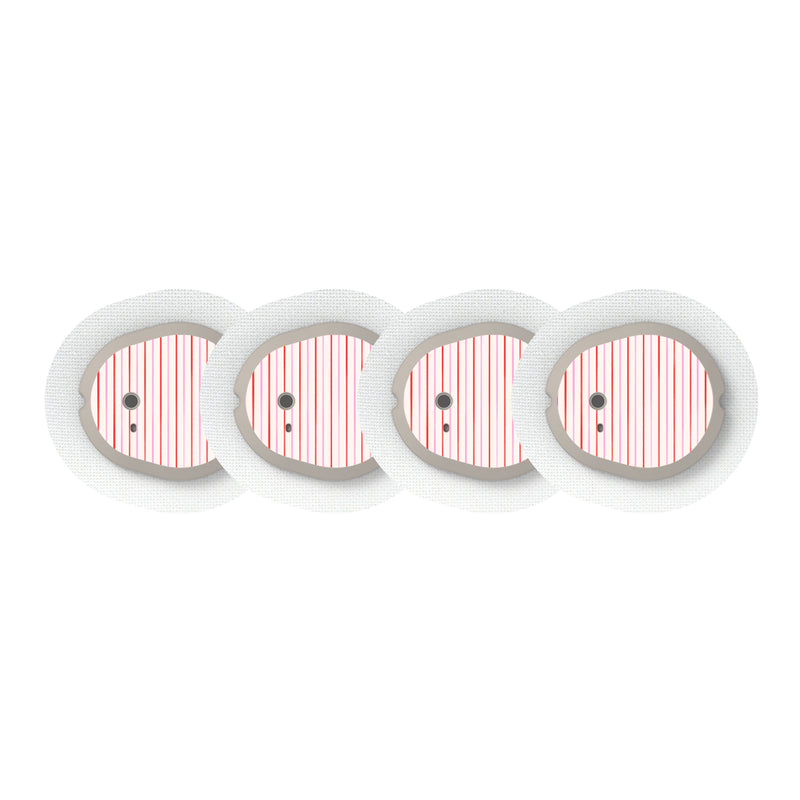 Peelz Peppermint Stripes Dexcom G7 and Stelo Transmitter Sticker - Pump Peelz Peelz/Stickers