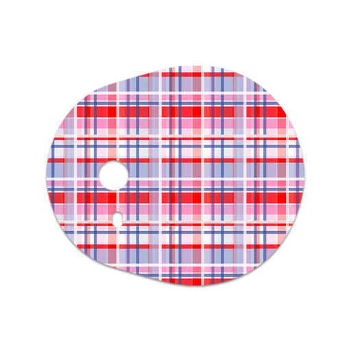 Peelz Party Plaid Dexcom G7 and Stelo Transmitter Sticker - Pump Peelz Peelz/Stickers