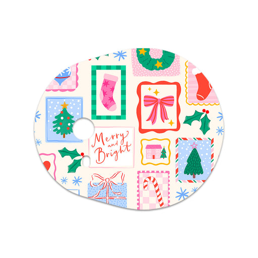 Peelz Holiday Greetings Dexcom G7 and Stelo Transmitter Sticker - Pump Peelz Peelz/Stickers